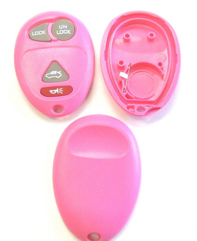 Pink keyless remote entry key fob FCC ID L2C0007T replacement shell