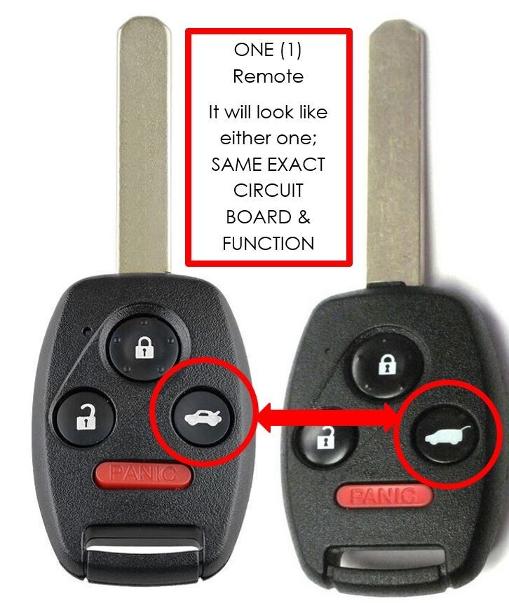 2011 Honda Pilot key fob replacement keyless remote car entry