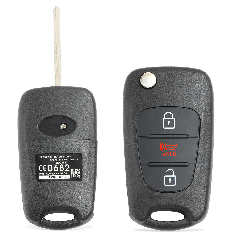 key fob for Kia Rio keyless remote car flip keyfob FCC ID TQ8RKE3F02