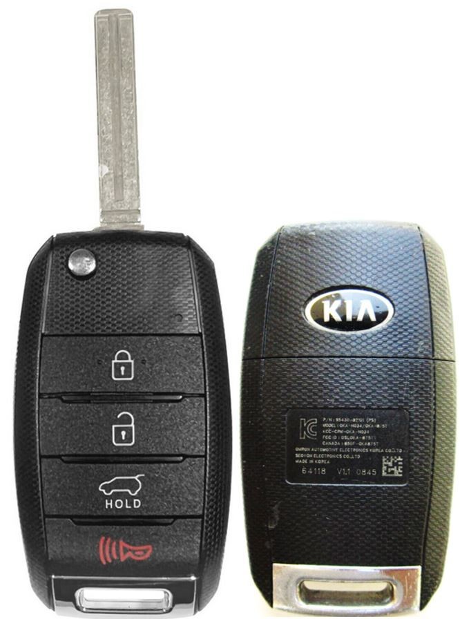 Kia key fob FCC ID OSLOKA875T keyless remote entry car keyfob 95430B2100 LETTER [PS] MODEL OKA