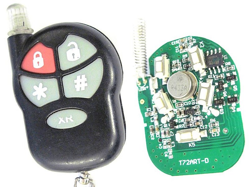 Titan XR blue LED keyless remote T72ARTD entry car starter key fob