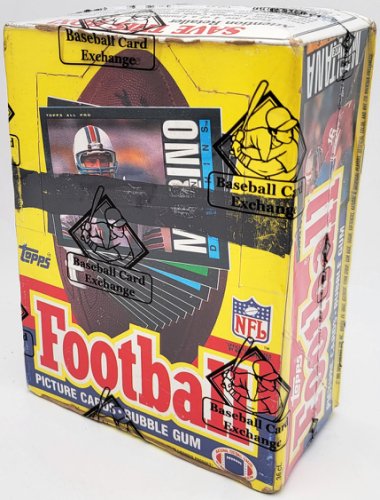 1985 Topps Football Unopened Bbce Wax Box With 36 Packs #201254 