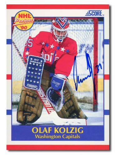 1990-91 Score Olaf Kolzig Autographed 
