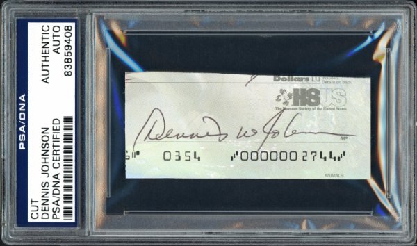 Autographed Checks
