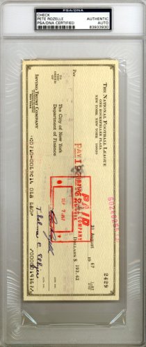 Autographed Checks