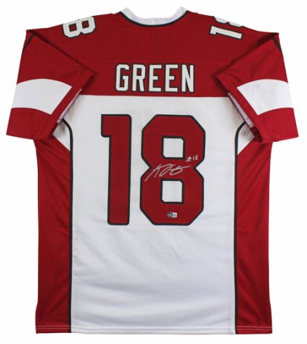 AJ Green Autographed White Pro Style Jersey-Beckett W Hologram *Silver