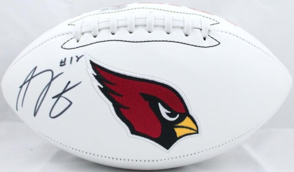 A.J. Green Autographed Signed Arizona Cardinals Logo Football- Beckett W Black