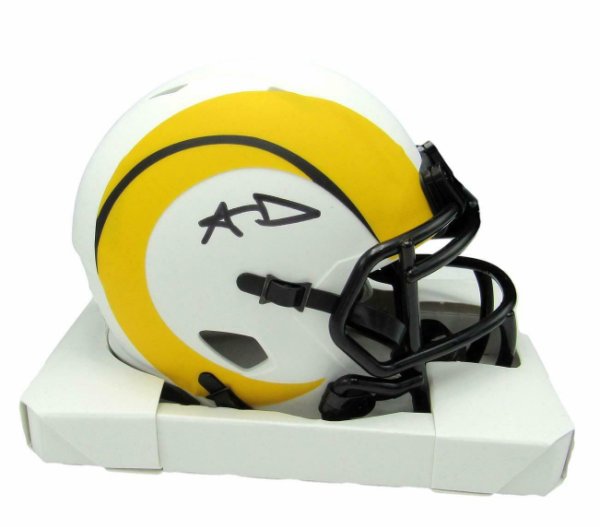 aaron donald autographed helmet