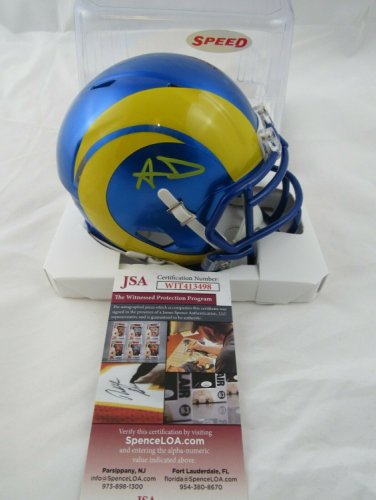 aaron donald autographed helmet