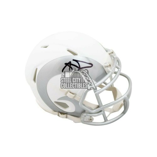Rob Kelley Autographed Washington Football Team Blaze Speed Mini Helmet Beckett BAS 