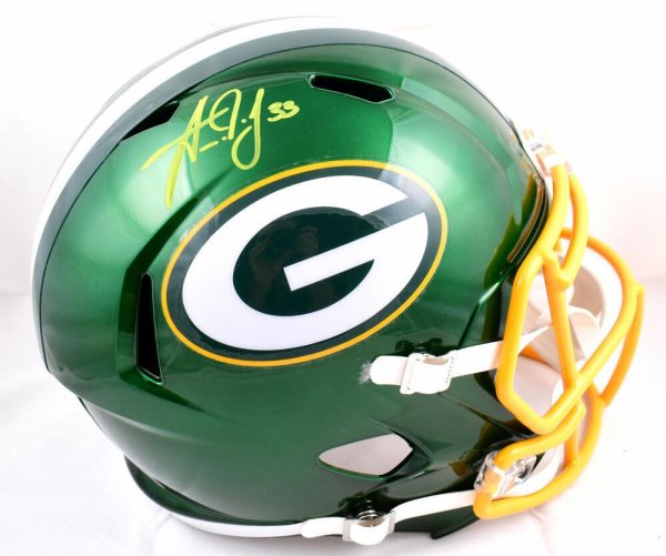 Aaron Jones Autographed Green Bay Packers #33 Gold Jersey – Signature  Sports Marketing