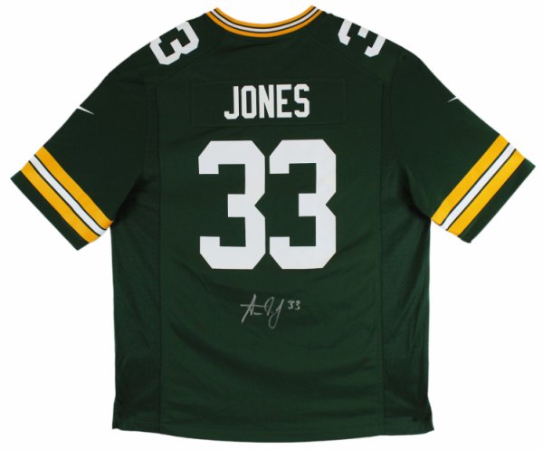 Aaron Jones Signed Green Bay Packers Custom Jersey (Beckett Witness  Certified)