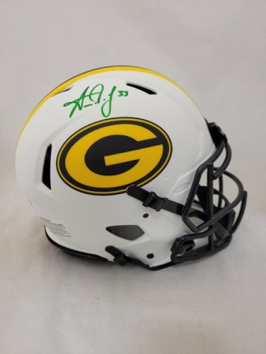 AARON JONES SIGNED GREEN BAY PACKERS SALUTE TO SERVICE AUTHENTIC