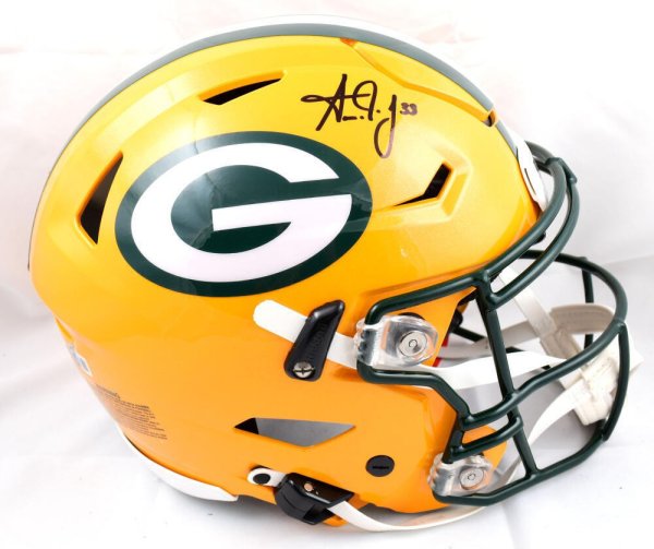 Aaron Jones Autographed Green Bay Packers #33 Gold Jersey – Signature  Sports Marketing