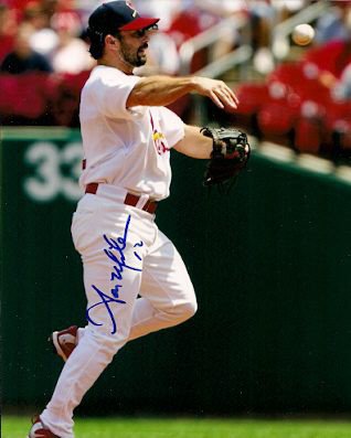 ANDY VAN SLYKE / TITO LANDRUM ST. LOUIS CARDINALS 85 NL CHAMPS SIGNED 8x10