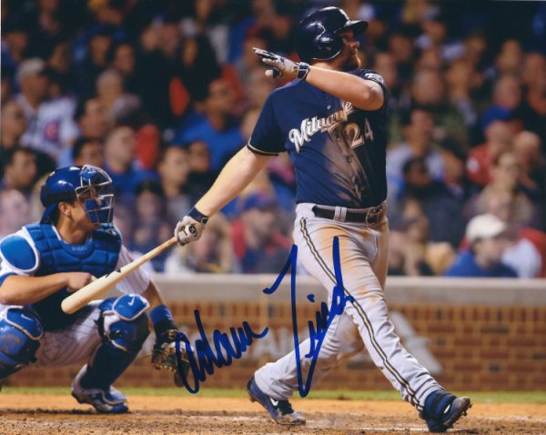 Jonathan Lucroy Autographed Signed 8X10 Milwaukee Brewers Photo - Autographs