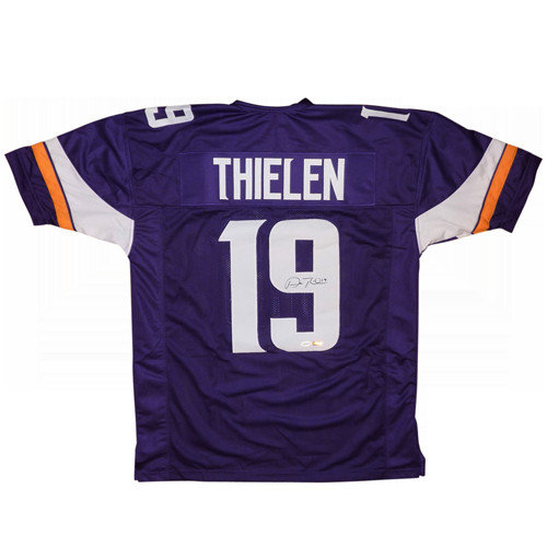 Adam Thielen Autographed Signed Minnesota Vikings (Purple #19) Custom Jersey - Tse