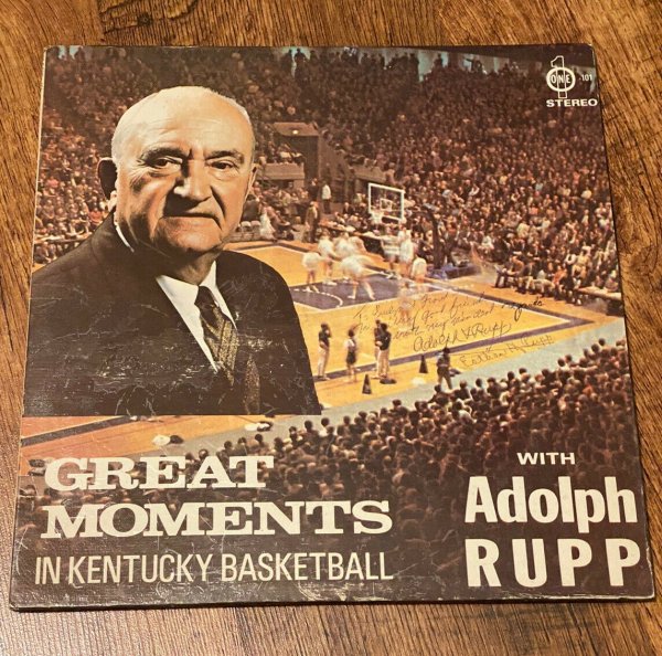 adolph rupp autograph