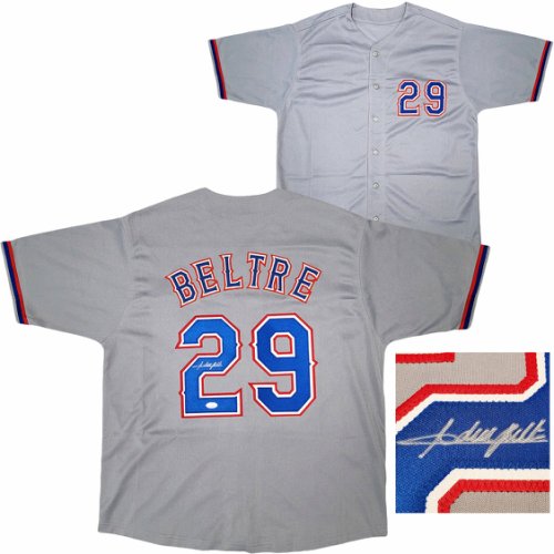 Adrian Beltre Authentic Signed White Pro Style Jersey Autographed JSA