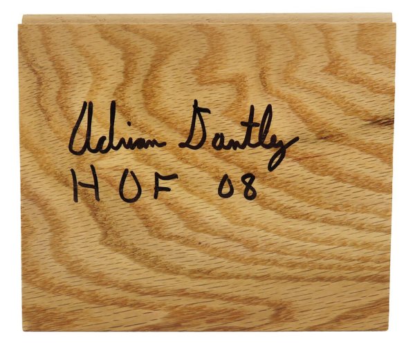 Adrian Dantley Autographed Signed 5x6 Floor Piece w/HOF'08