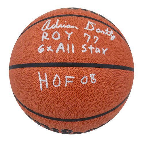 Adrian Dantley Autographed Signed Utah Jazz Wilson Indoor/Outdoor Basketball w/ROY 77, 6x All Star, HOF'08