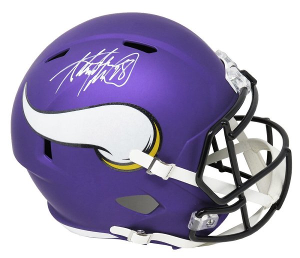 Minnesota Vikings Autographed Full Size Helmets Signed Helmets