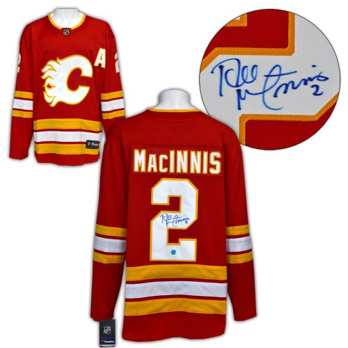 Al MacInnis Calgary Flames Autographed CCM Jersey with 3