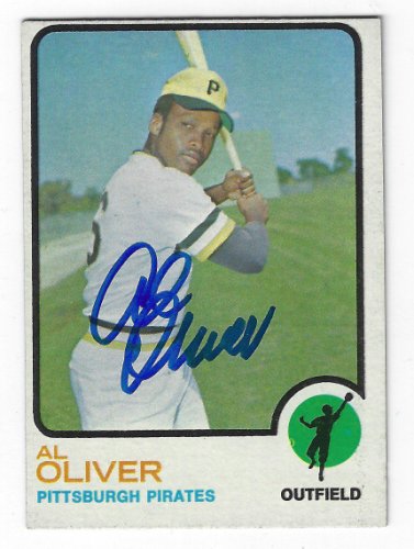 Al Oliver autographed baseball card (Texas Rangers) 1982 Donruss