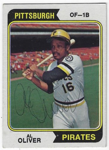 Al Oliver Autographed Signed Pittsburgh Pirates 1974 Topps Card - Autographs