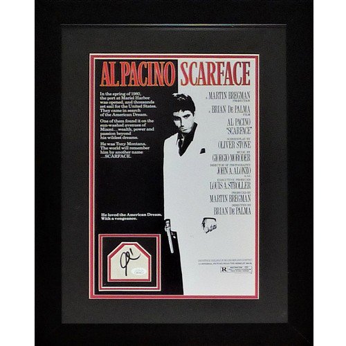 Al Pacino Autographed Signed Scarface Deluxe Framed 11X17 Movie Poster