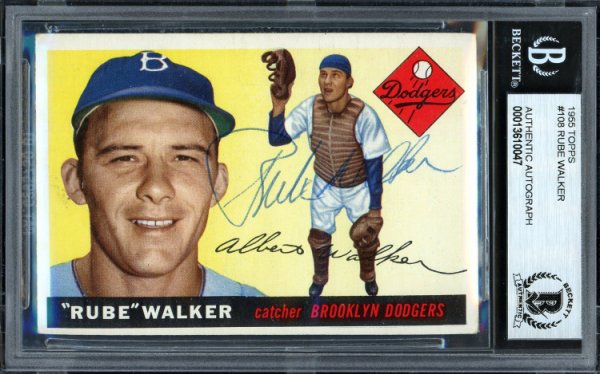 Duke Snider Signed Brooklyn Dodger Jersey (Beckett) 1955 & 59