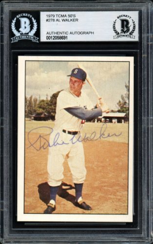 Brooklyn Dodgers Al Rube Walker Autographed Gray Jersey Best Wishes  PSA/DNA #X04119 - Mill Creek Sports
