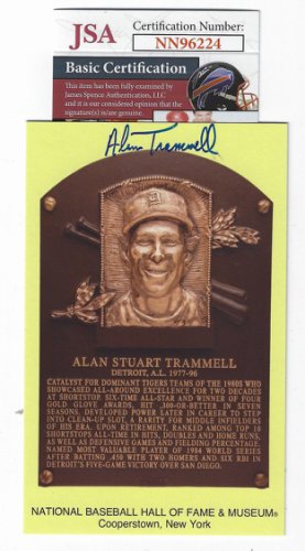 Alan Trammell Autographed Signed 4X Gg Official Rawlings Gold Glove Major  League Baseball JSA Witness - Autographs