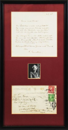 Albert Einstein Autographed Signed Authentic & Framed Handwritten Poem Beckett