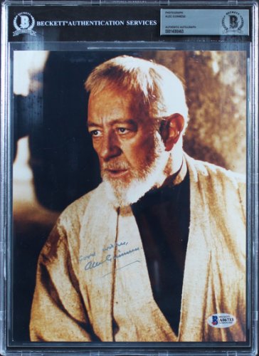 Alec Guinness Autographed Signed Star Wars A New Hope Authentic 8X10 Photo Beckett Slabbed 