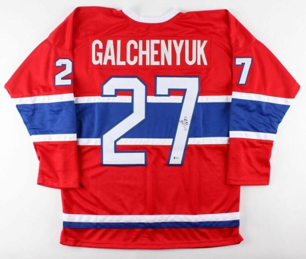 Alex Galchenyuk Autographed Signed Montreal Canadiens Imports Dragon Memorabilia JSA COA 