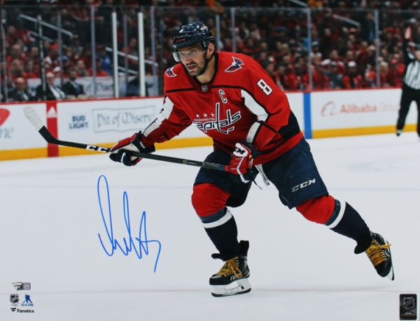 Autographed/Signed TJ OSHIE Washington Custom Red Hockey Jersey Beckett COA  XL