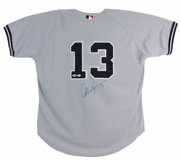 Alex Rodriguez Autographed Signed Yankees 2004 Game Used Grey Ra Jersey Auto Graded 9! PSA/DNA 