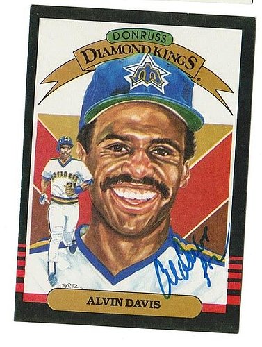 Alvin Davis Milwaukee Brewers Autographed Signed 1985 Donruss