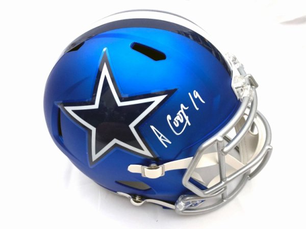 Amari Cooper Dallas Cowboys Signed Autograph Rare AMP Speed Mini Helmet JSA Witnessed Certified 