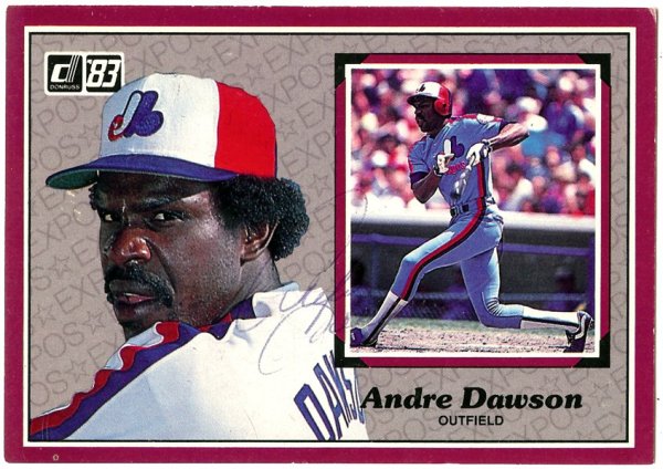 Andre Dawson Autographed Baseball - Roy 77 Cubs Hof Oml Jsa Authentic