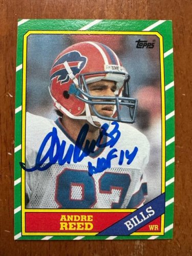 1991 BILLS Andre Reed signed card Fleer Ultra #6 AUTO Autographed Buffalo