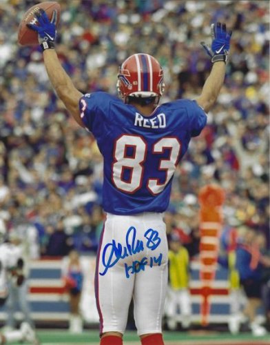 Andre Reed Autographed Buffalo Bills Red Football NFL Jersey Inscripti –  Meltzer Sports