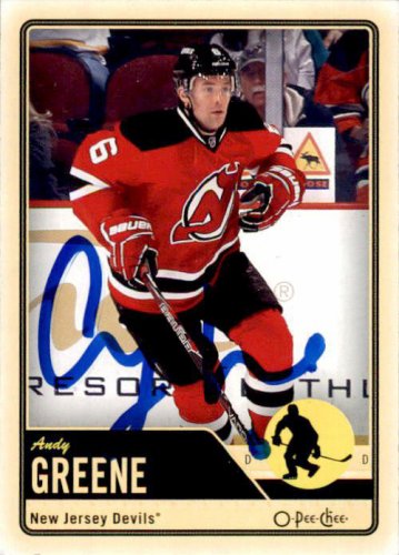 Andy Greene Autographed Signed 2012-13 O-Pee-Chee New Jersey Devils Hockey Card - Autographs