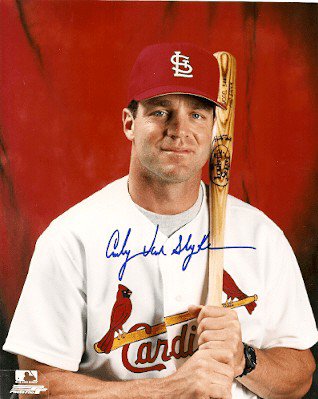 Andy Van Slyke Autographed Signed 8X10 St. Louis Cardinals Photo