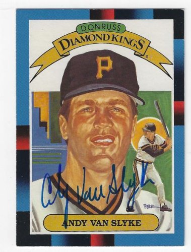 Andy Van Slyke Signed Autographed Romans 8:1 Baseball Card Bible Verse Religious 