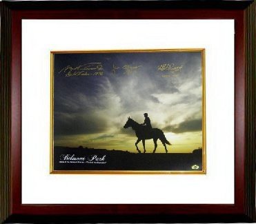 Angel Cordero signed Horse Racing 16x20 Photo w//Pincay Autographed Horse Racing Photos