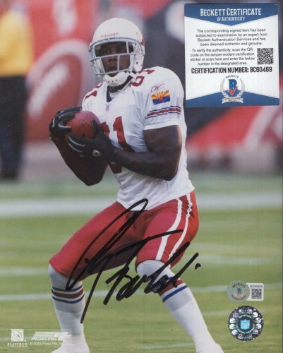 Anquan Boldin Autographed Signed Arizona Cardinals 8X10 Photo Beckett