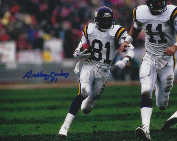 Anthony Carter Autographed Memorabilia  Signed Photo, Jersey, Collectibles  & Merchandise