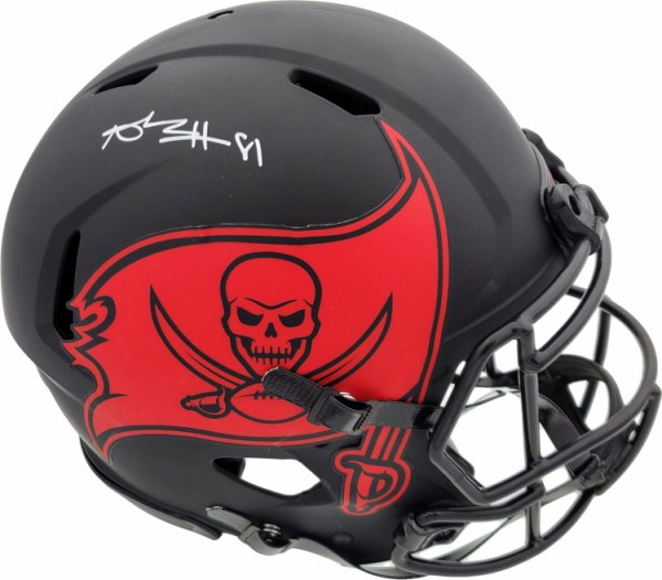 : Antonio Brown Autographed Tampa Bay Lunar Speed Mini Helmet-JSA  W Red : Collectibles & Fine Art